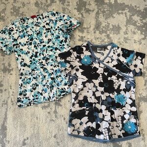 Xs scrub tops